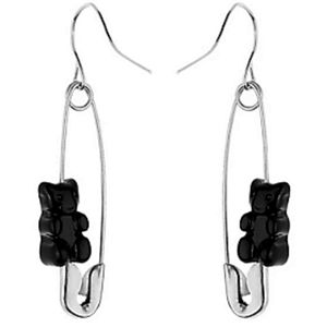 In search of safety pin gummy bear earrings from Hot topic